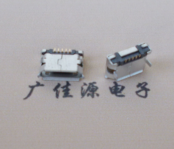 花都Micro USB卷口 B型(无柱）插板脚间距6.4普通端子