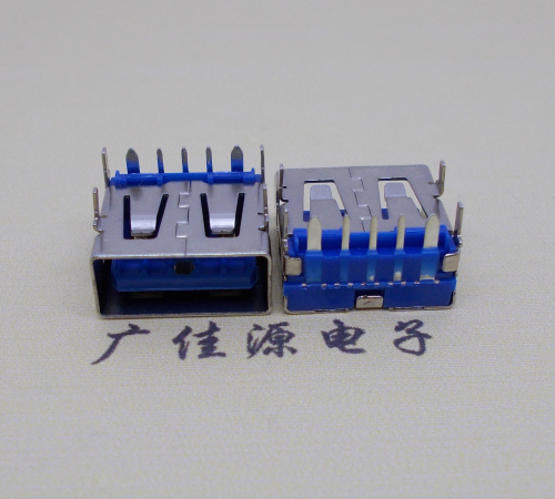 花都 USB5安大电流母座 OPPO蓝色胶芯,快速充电接口