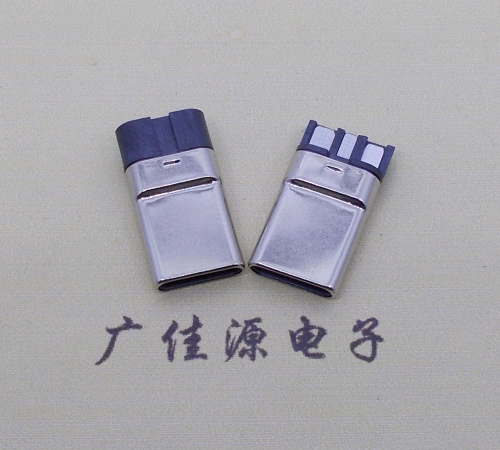 花都焊线式 type c11p拉伸公头连接器总体长15.9mm